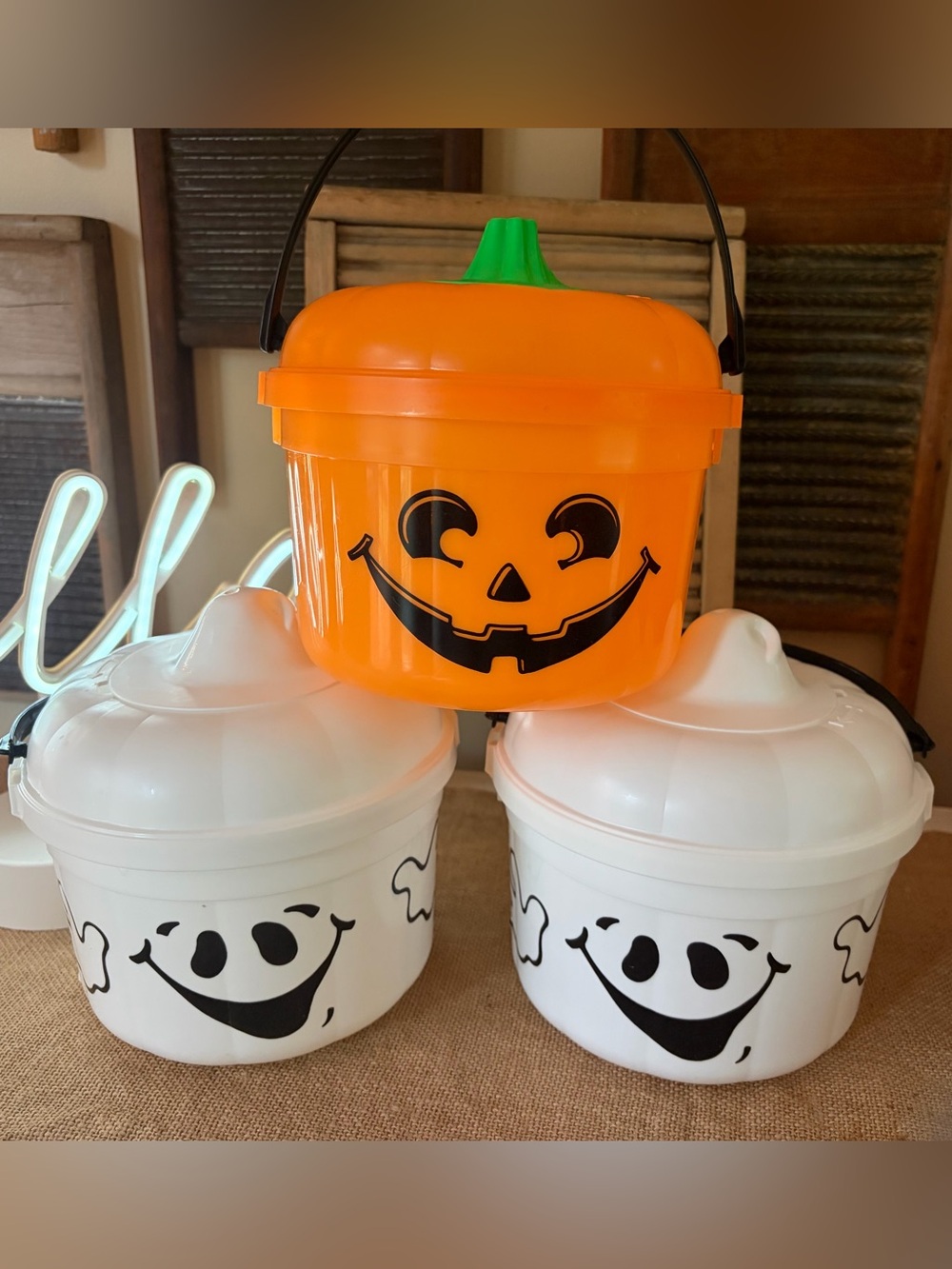 Vintage 1991 McDonald’s Boo Buckets Collection🎃👻